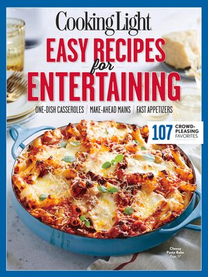 cover image of COOKING LIGHT Easy Recipes for Entertaining